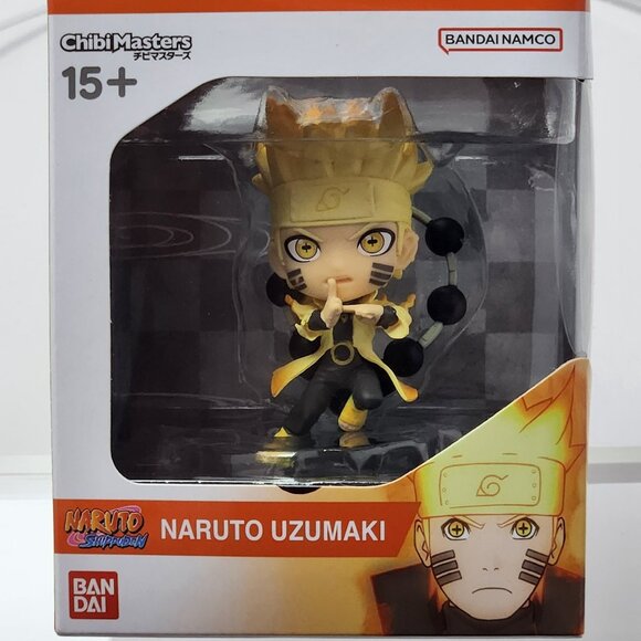 Bandai Namco Chibi Masters Naruto Shippuden Naruto Uzumaki Nendoroid, NEW - Picture 1 of 7